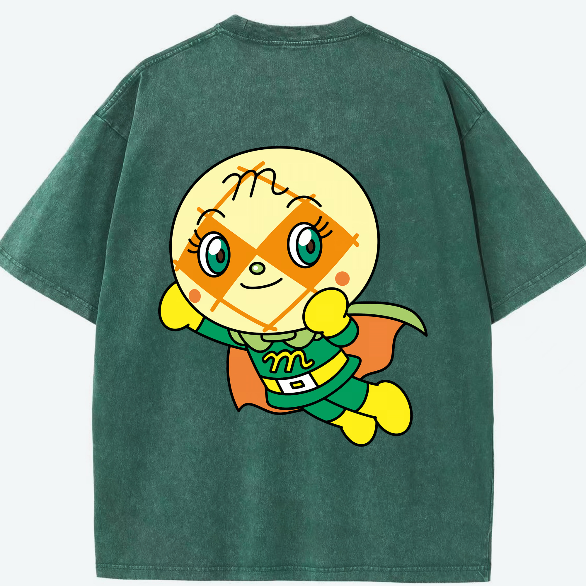 （画像用） アンパンマン Anpanman 綿100% ヴィンテージ風 半袖Tシャツ（背面プリント）